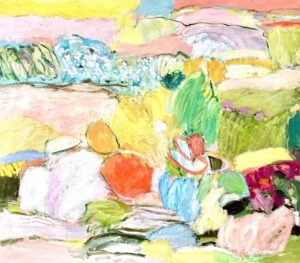 Bild 2024, Landschaftsmotiv zum Gedicht 'die Liebe', 2024